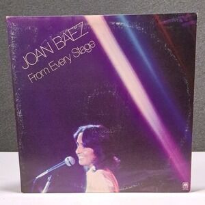 Joan Baez From Every Stage 1976 Live Double Vinyl LP A&M SP-3704 Folk Album